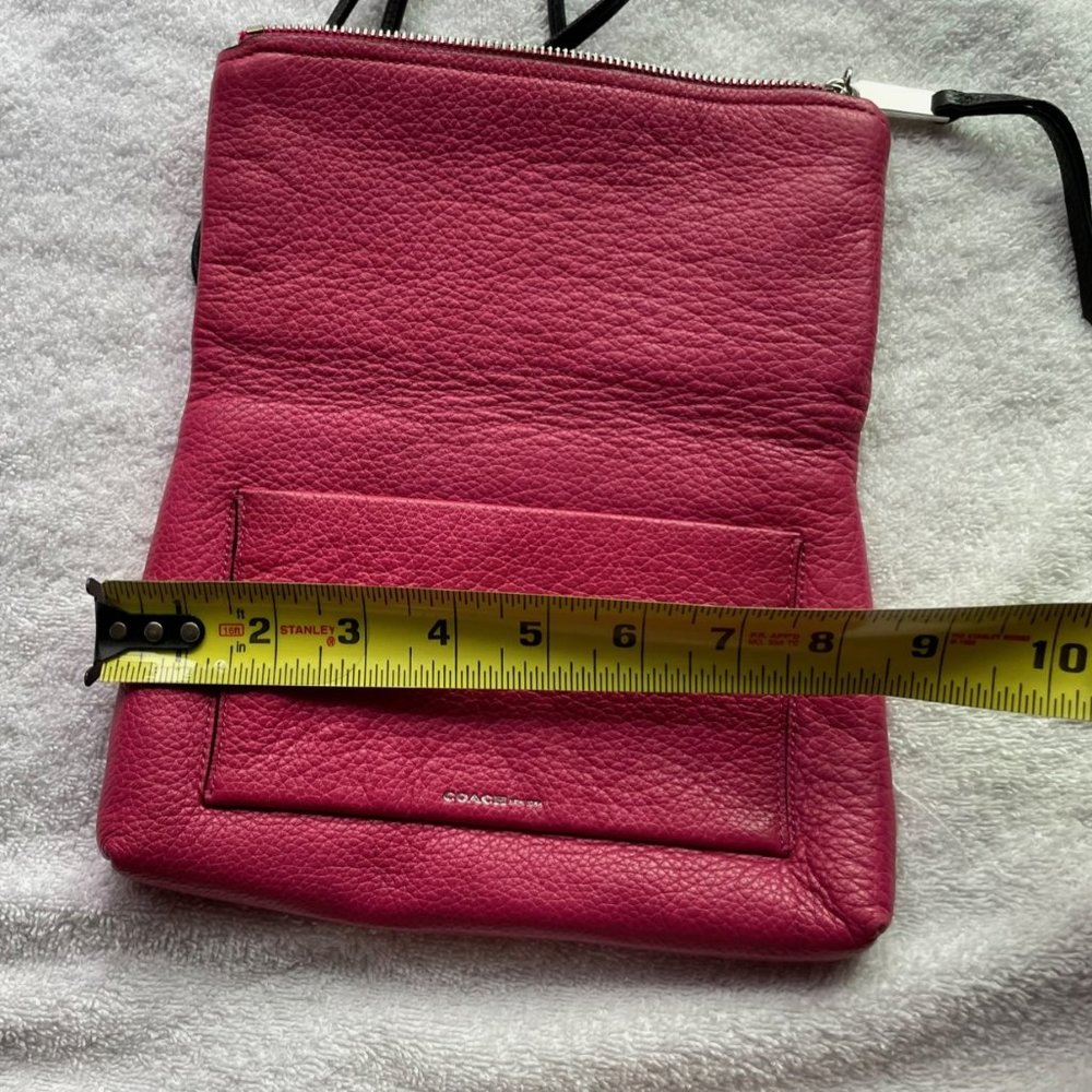 Coach Hot Ink Small Crossbody Thin Textured Leather - Picture 4 of 7